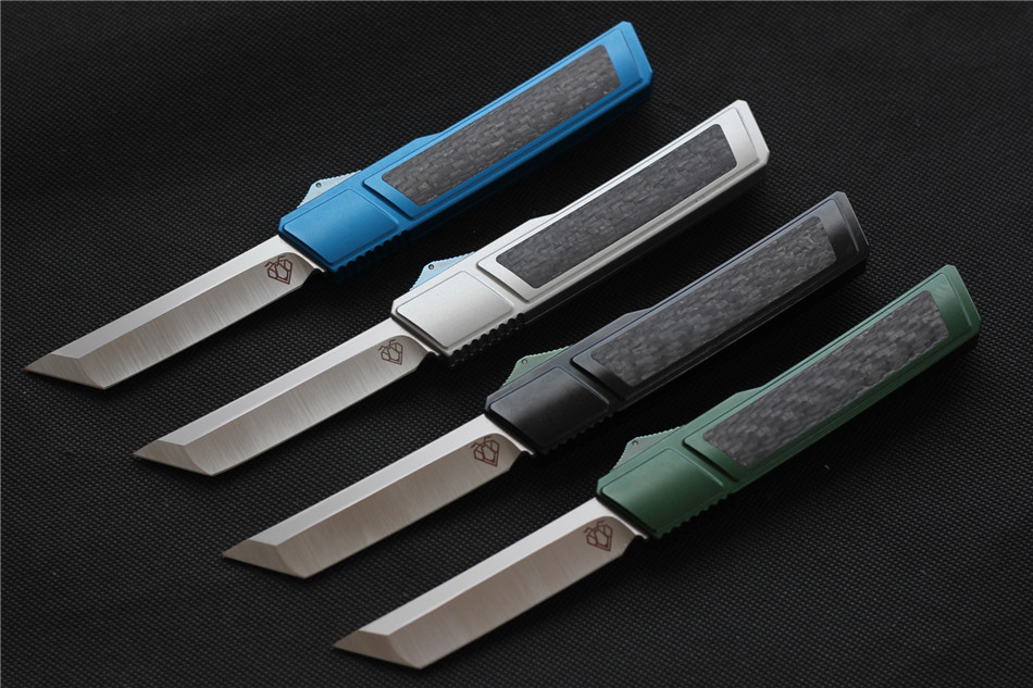 

High quality VESPA Ripper,Blade:M390(Satin) Handle:7075Aluminum+CF,survival outdoor EDC hunt Tactical tool dinner kitchen Automatic kn