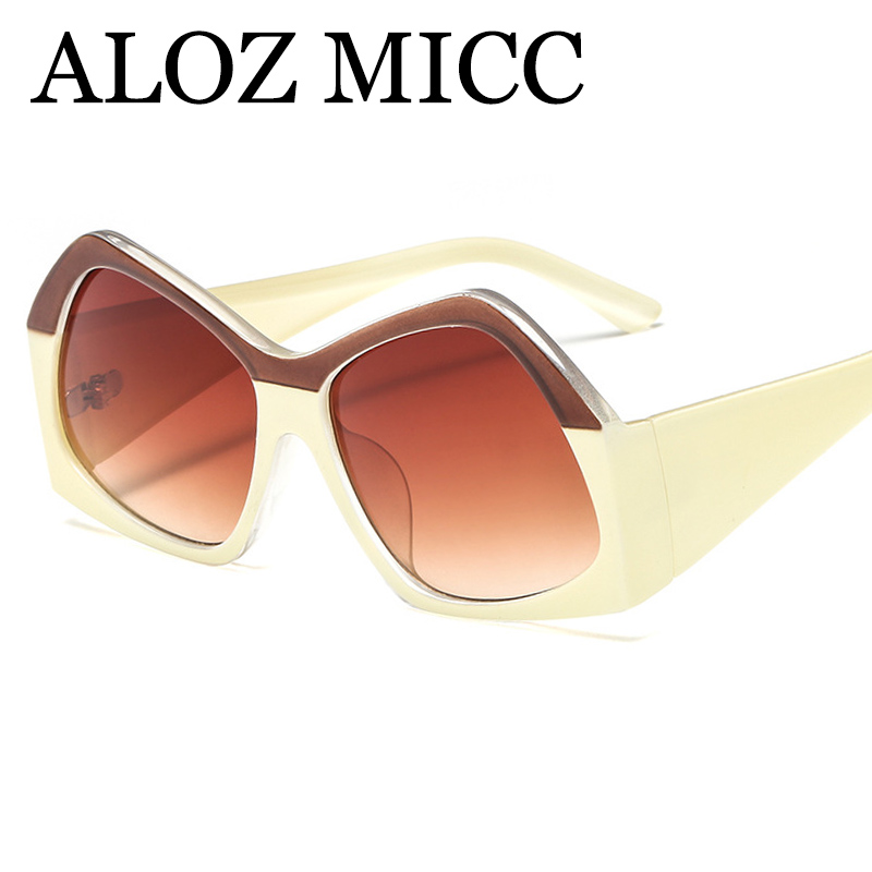 

ALOZ MICC luxury sunglassesvintage square sunglasses women designer sun glasses classic Irregularity eyewear female two-color sun uv400A579