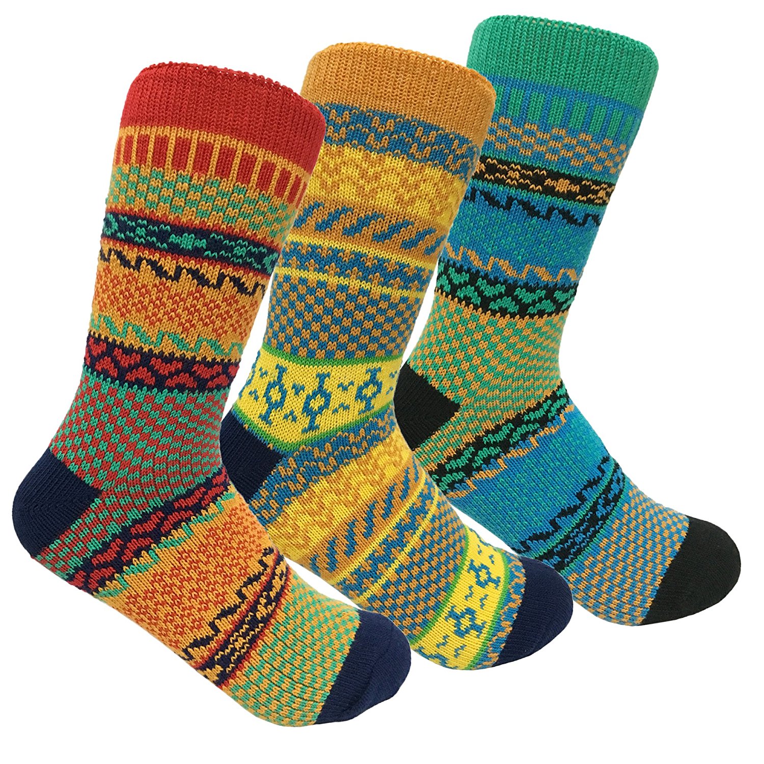 

Women's Fashion Vintage Style Cotton Crew Socks Funny Colorful Fashion Warm Winter Ankle Casual Winter Sock, Red