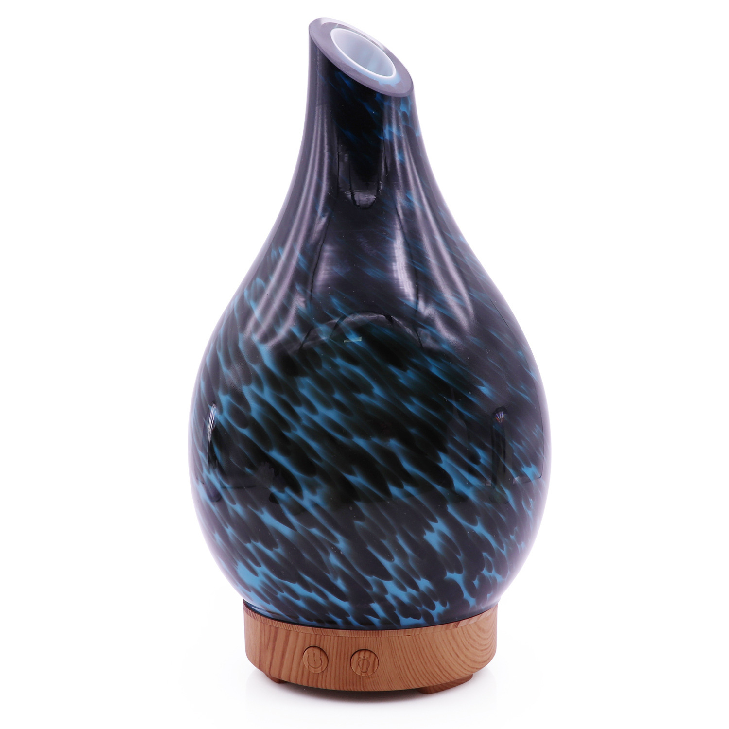

Unique Design 3D Glass Vase Aromatherapy Essential Oil Diffuser Night Light Mist Maker Air Humidifier for Home Decor