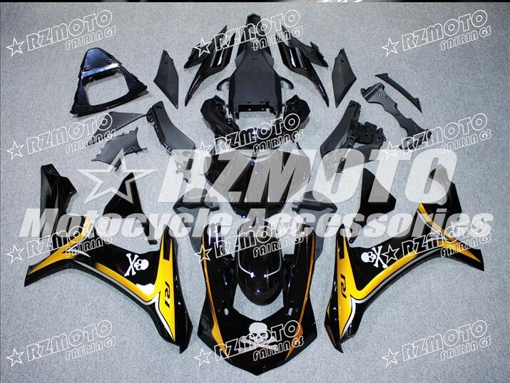 

3 free gifts Complete Fairings For Yamaha YZF 1000-YZF-R1-15 YZF-R1-2015 Motorcycle Full Fairing Kit Black Yellow I22