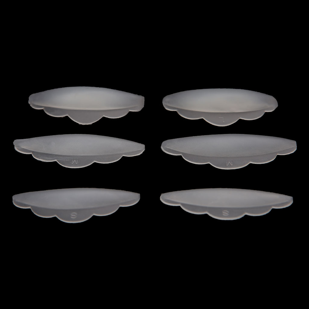 6pcs Eyelash Lift Lifting Curlers Curl Silicone Eye Lash Extension Shields Pads-image-430841331