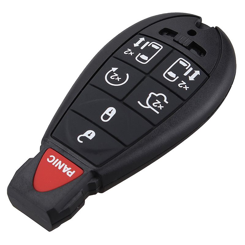New 7Buttons Panic Keyless Remote Fob Key Shell Cover Case For Car Chrysler Town Country Dodge Grand Caravan Insert Blade-image-415174149
