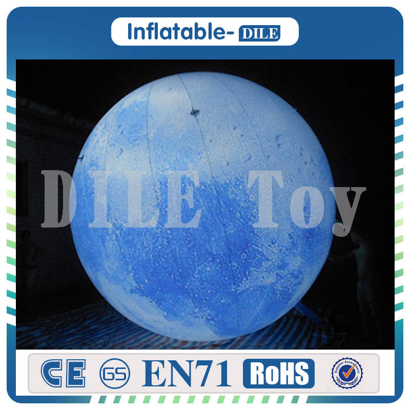 

Free Shipping 4m Inflatable Earth Ball Inflatable Moon Balloons Advertising Balloons With Free Blower For Sale