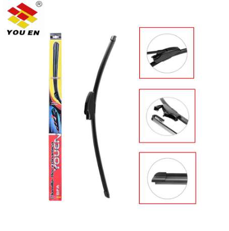 

YOUEN Car Windshield Wiper Universal U-type Soft Frameless Bracketless Auto wiper blade 14 15 16 17 18 19 20 21 22 24 26 28