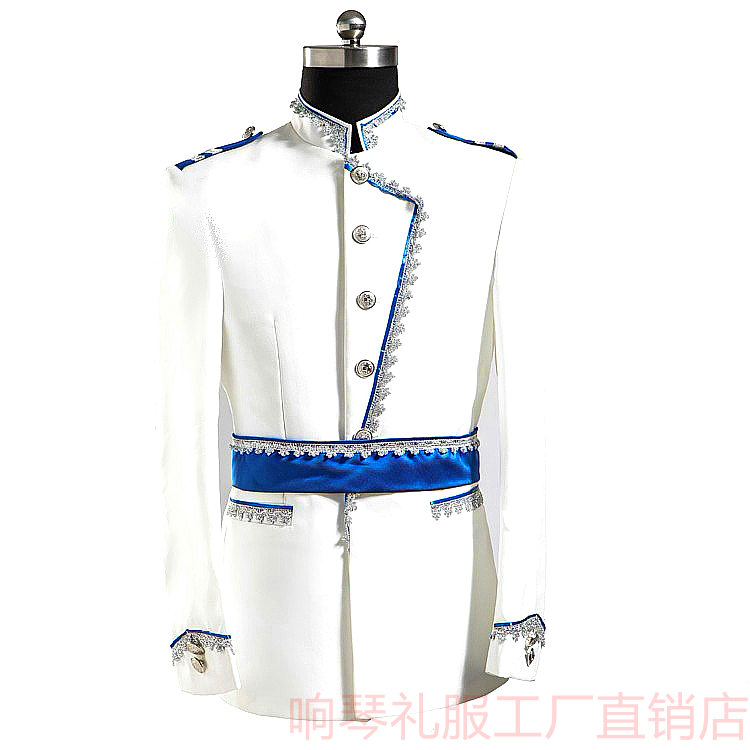 

Men's European Prince suit singers singing dress party host costumes