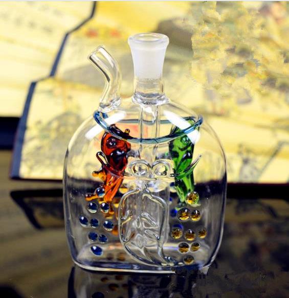 

Flat glass Pisces hookah ,Wholesale Bongs Oil Burner Pipes Water Pipes Glass Pipe Oil Rigs Smoking Free Shipping