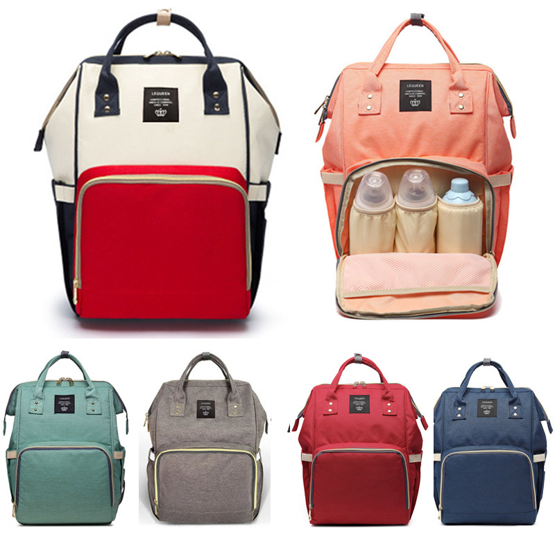 2018 New Brand Large Capacity Baby Bag Travel Backpack Maternity Nappy Bag Waterproof Nursing Bag for Baby Mom Women Care Bags Y18110202
