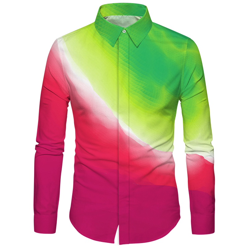 Vska Mens Notch Collar Cotton Splicing Plus-Size Contrast Tees Top Shirt