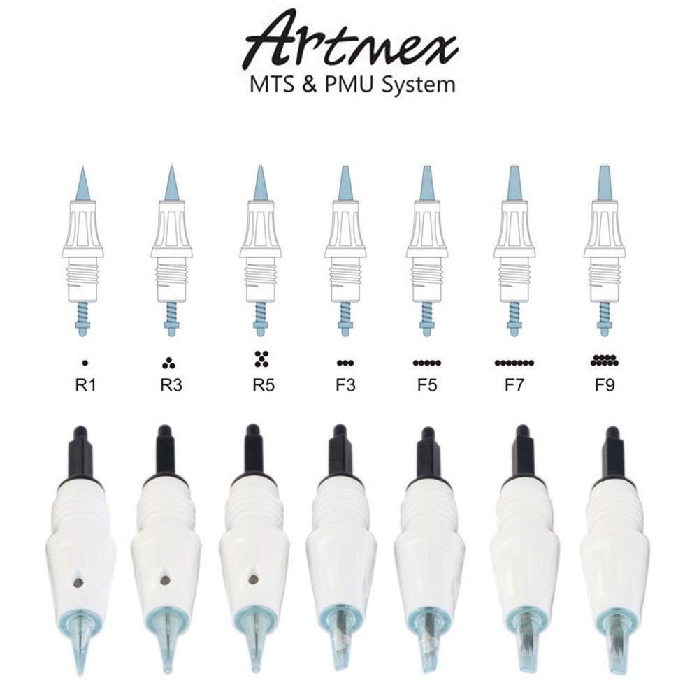 

20pcs Artmex A3 V6 V8 V9 V11 Replacement Needle Cartridges MTS PMU System Tattoo Needles Body Art Permanent Makeup Derma pen