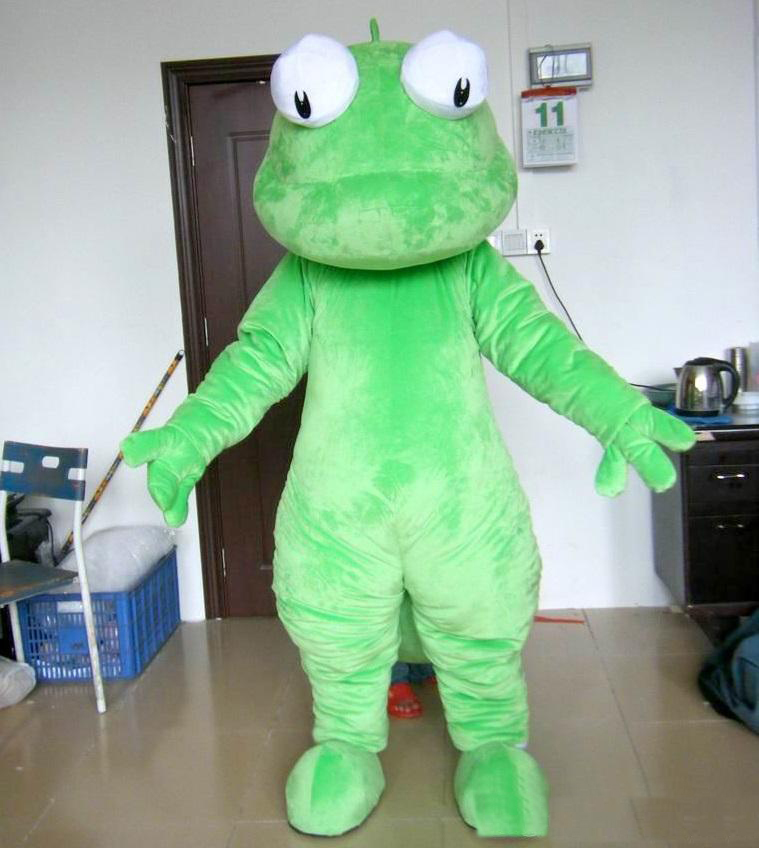 

2018 High quality hot Good vision cabrite mascot suit adult green lizard mascot costume for sale, Same as photo