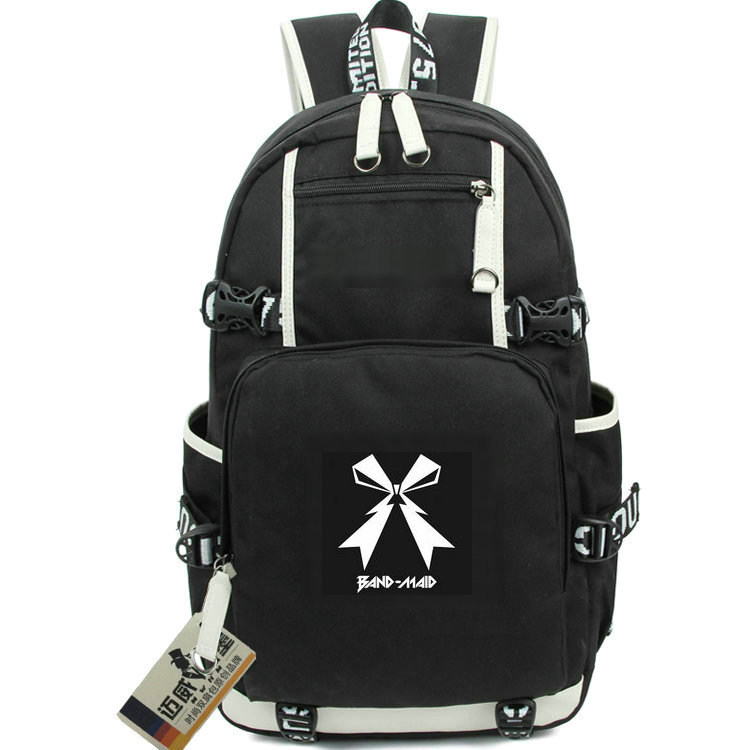 

Band maid backpack Girl group day pack Rock school bag Leisure packsack Quality rucksack Sport schoolbag Outdoor daypack