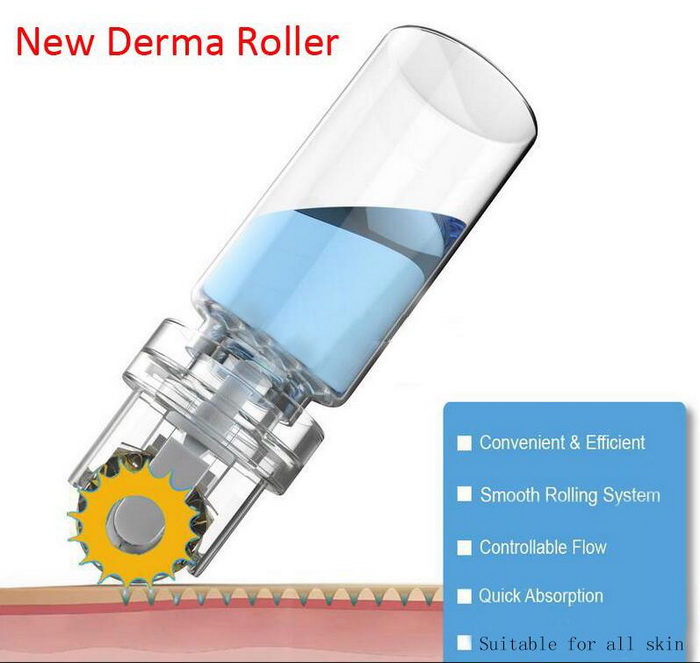 

new Titanium Hydra Roller 64 gold tips Microneedle Automatic derma roller 0.25mm 0.5mm 1.0mm