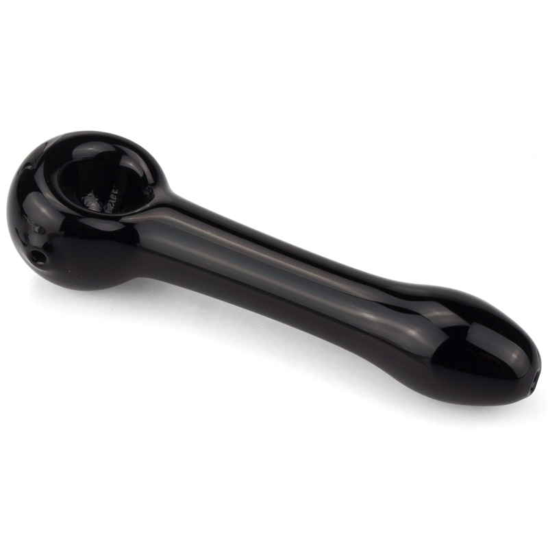 

13 cm Long Glass Spoon Pipe Smoking Oil Burner Black Hand Made Tobacco Bubbler Water Pipe Bowl