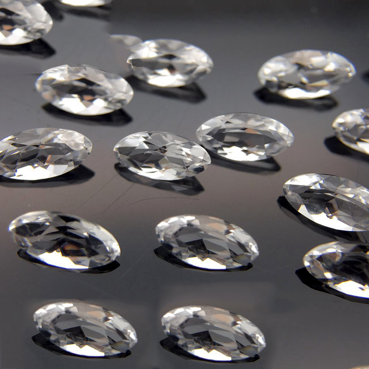 

100% Natural White Topaz Loose Gemstones Eye Clear Good Brilliant Cut Marquise 3X6mm Loose Gemstones For Gold & Silver Jewelry 20pcs/lot