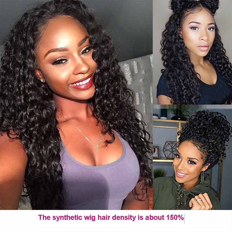 

New Arrival Kinky Curly Lace Front Wigs Natural Hairline Peruvian Lace Front Wigs With Baby Hair Cheap 150 Density Peruvian Human Hair Wigs, Natural color