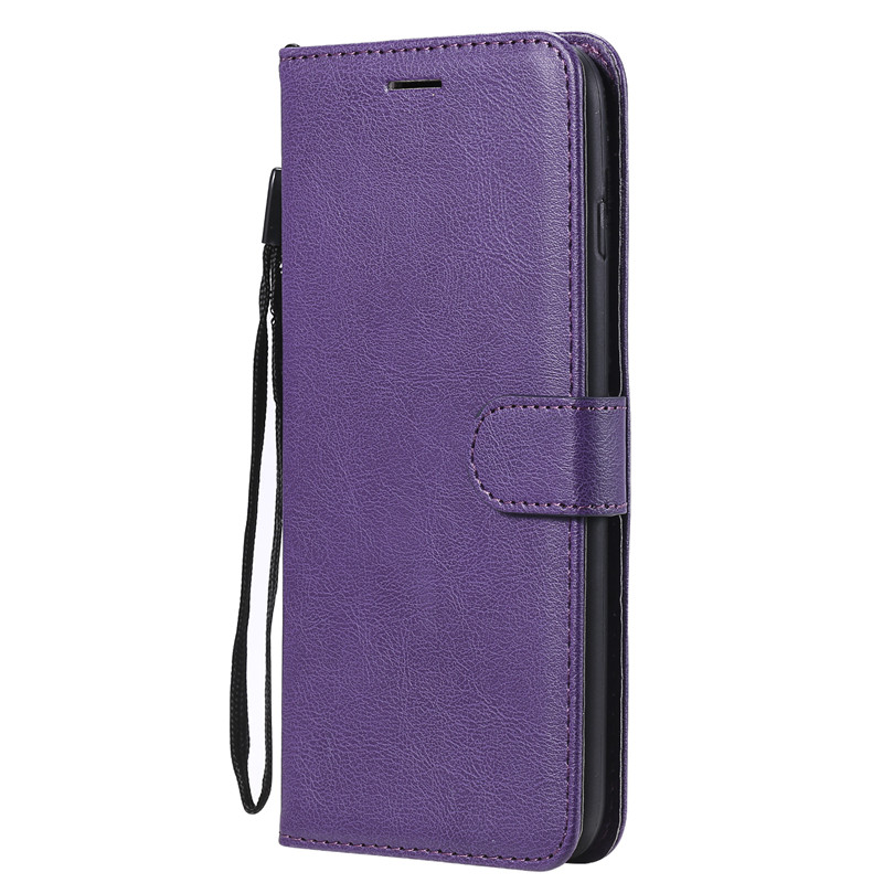 

Wallet Cell Phone Cases For Apple iPhone 7 8 Plus Flip back Cover Pure Color PU Leather Mobile Bags Coque Fundas