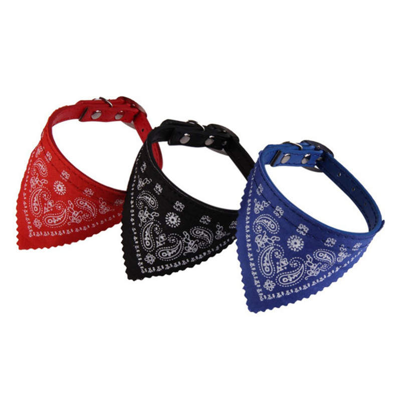 

Colorful Pet Dog Scarf Collar Pet products Cat Puppies Collars Scarf Neckerchief Necklace Triangular Towel Pets Decor
