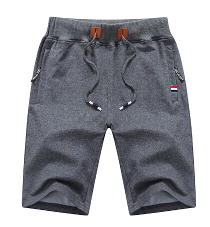 

Men's Shorts with Zipper Pocket 4XL Summer 2018 Solid Mens running Beach Shorts Cotton Casual Bermuda Male Shorts Clothing, Black