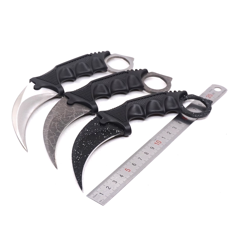 

Fixed Blade Knives Counter-Strike Csgo Claw Karambit Knife CS GO Stainless Steel training Pocket Survival Knife Camping EDC Tools