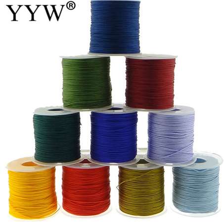 

1MM 100Yards/roll Kumihimo Macrame Rope Satin Rattail Nylon Cords/String Chinese Knot Cord DIY Bracelet Jewelry Findings