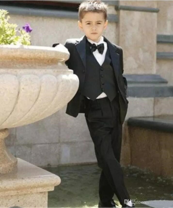 Habits officiels de smoking pour garçons Petits hommes Costumes Livraison directe Enfants Tuxedos Wedding Party Vêtements de cérémonie pour garço