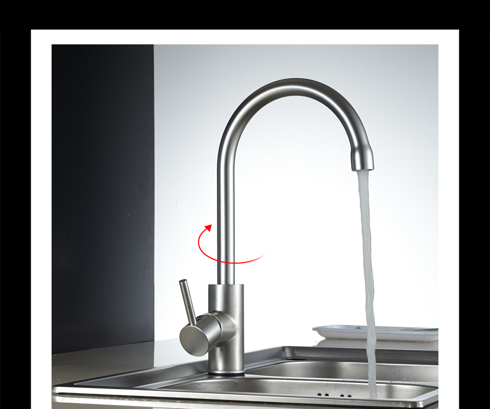 Robinet d/évier de Cuisine /à Eau froide Robinet de Rotation /à 360 degr/és Robinet Evier Exterieur de Cuisine