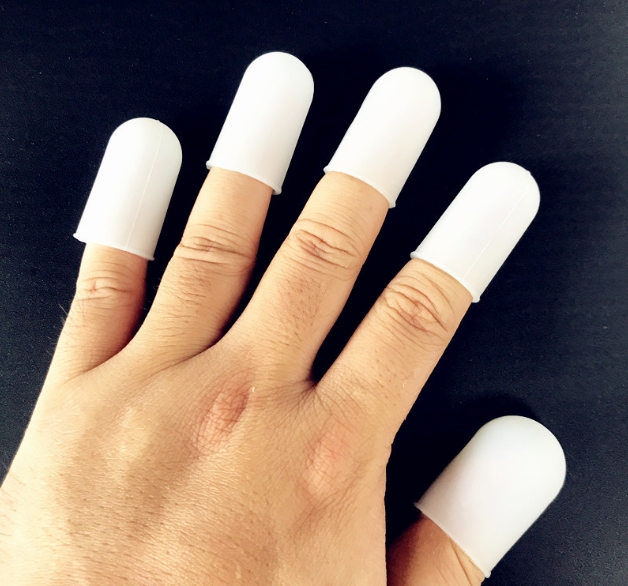

Anti-Scald Food Grade Silicone Finger Cover Ring Hot Resistant Insulation Anti-Skid Finger Protector Barbecue Fingertip Artifact 5pcs/set