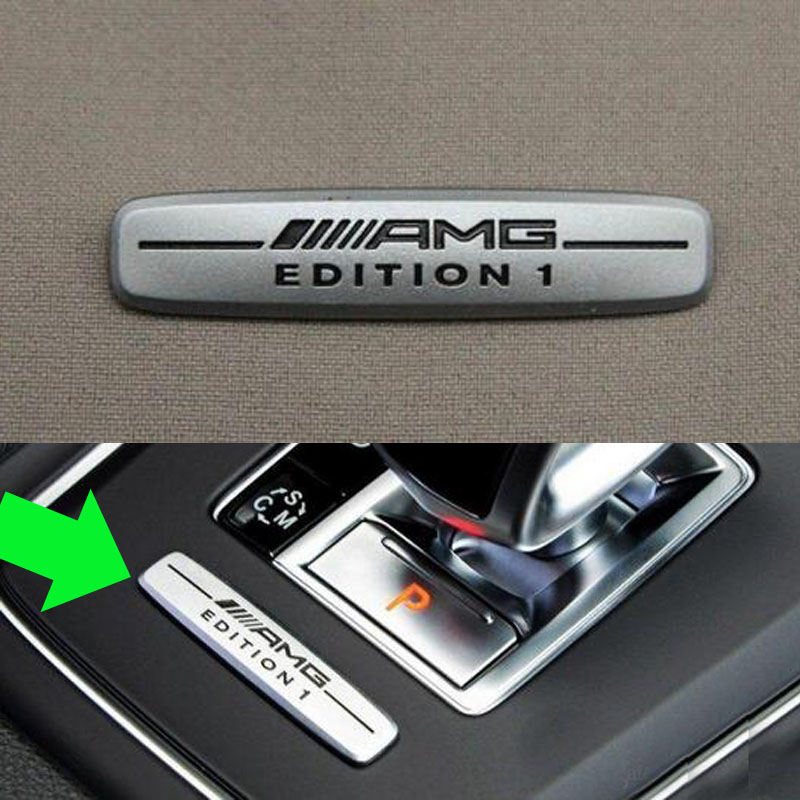 

1pcs Car MERCEDES A CLA GLA AMG EDITION 1 BADGE EMBLEM 176 117 156 A45 CLA45 GLA45, As pictures