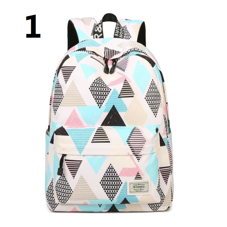 

Schoolbag Canva+Oxford fabric Backpack Leisure fashion Striped backpack Outdoor travel bags High-capacity Knapsack Laptop Backpacks A35, Multi