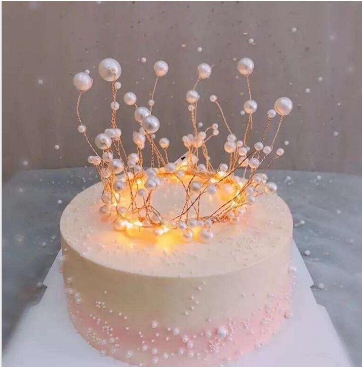 Le plus récent de l'Ouest américain bricolage or gâteau Décoration Bijoux de mariée Coiffes perle perlée Accessoires de mariage Mariage de la Cou