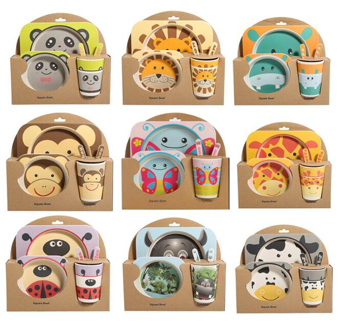 forchetta Set da tavola per bambini con cucchiaio N/V in fibra di bambù naturale piatti per bambini idea regalo forchetta Set da tavola per bambini con cucchiaio N/V in fibra di bambù naturale piatti per bambini idea regalo