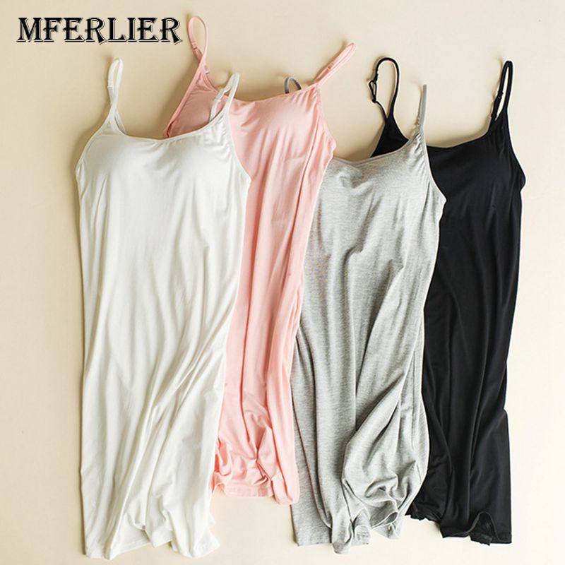 

Mferlier Women Padded Bra Tank Top Night Sleepwear Breathable Camisole Coon Tanks tops Push Up Basic Tops, Gray