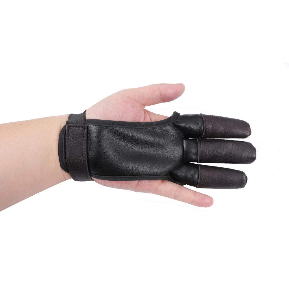 Tbest Protector de Dedo de Arco,Tiro con Arco Protector de Mano Izquierda Guantes de Dedo de Protecci/ón Arco Tiro con Arco Caza Flecha Tiro Protector de Mano Izquierda PU Guantes de Protecci/ón