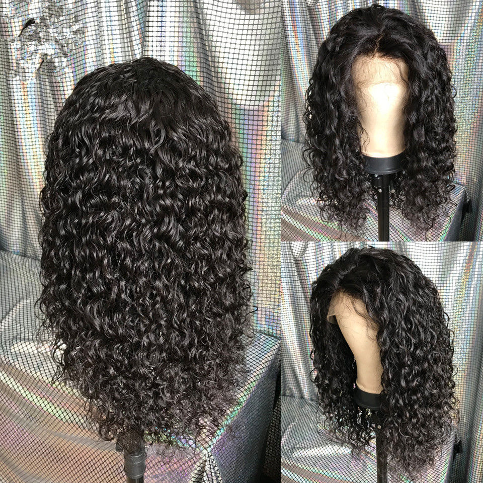 

250% Density Pre Plucked 360 Lace Frontal Wigs 10"-22" Water Wave Brazilian Lace Front Human Hair Wigs With Baby Hair African wigs, #1;#1b;#2;#4;natural color