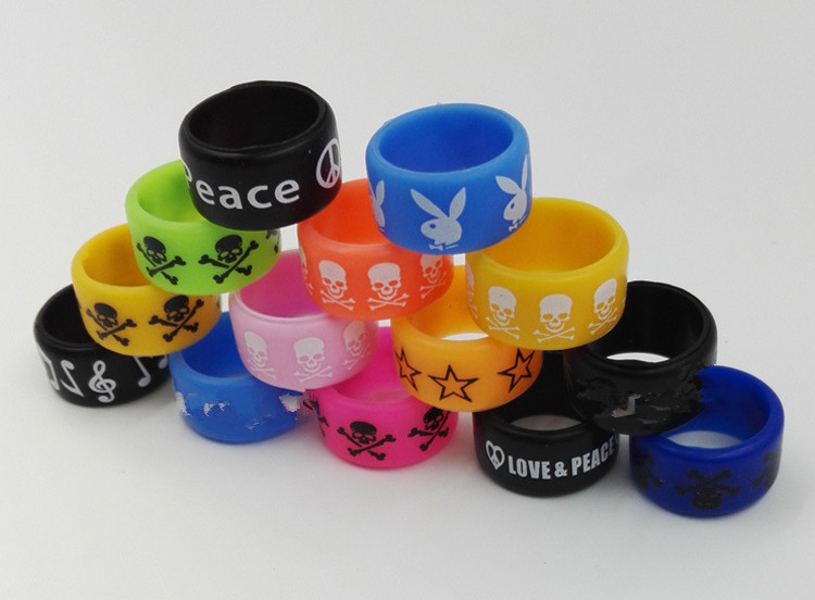 

Hot Sale 12mm Anti-Slip Potective Decoration Silicone Rubber Vape Bands For Mod ring eGo Mod eCig 500Pcs/Bag Free Shipping