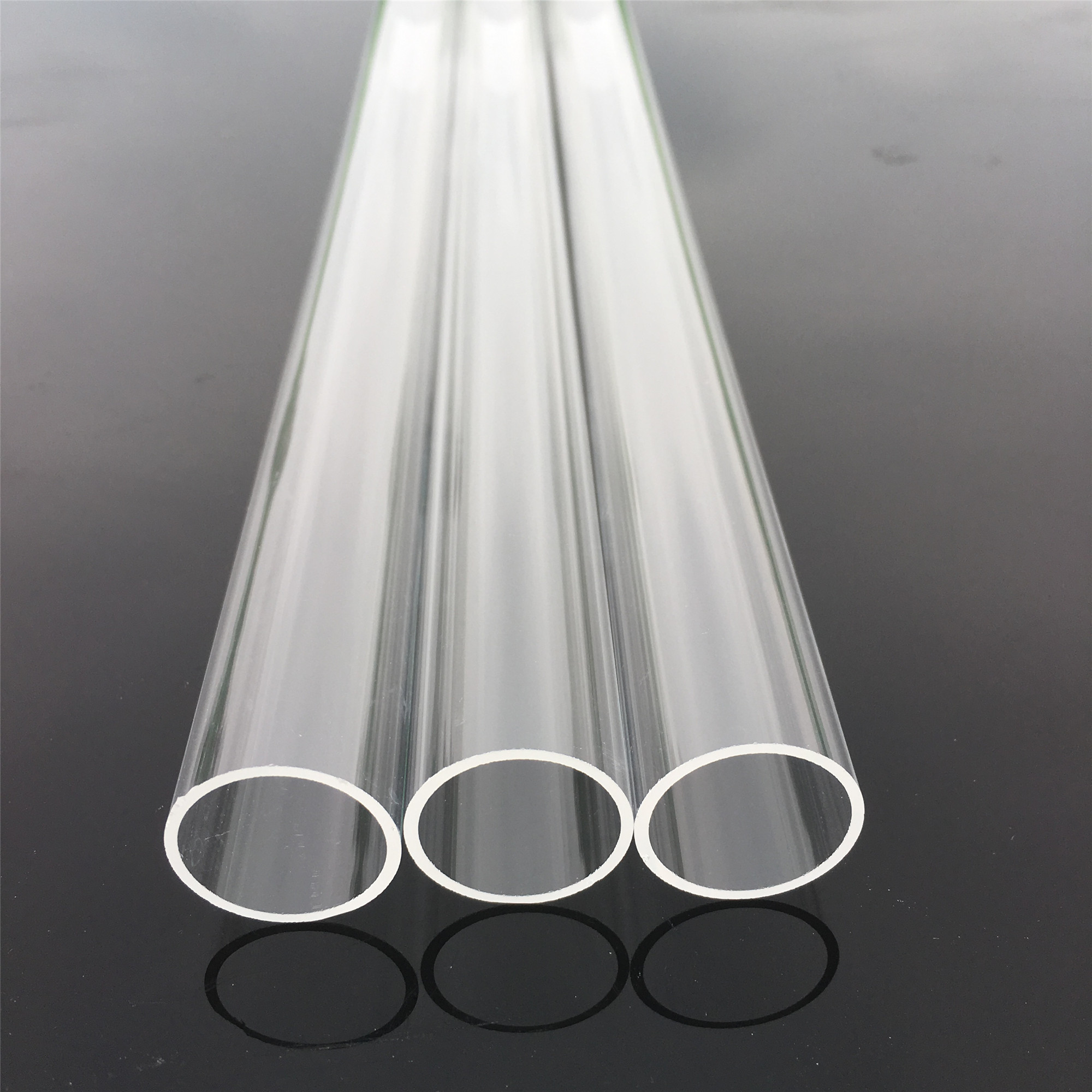 

High Clear Industrial And Scientific Quartz Tubes Length 300mm Diameter 21mm Thickness 1mm Heat Resistant Quartz Glass Tube Quartz Pipe Tube