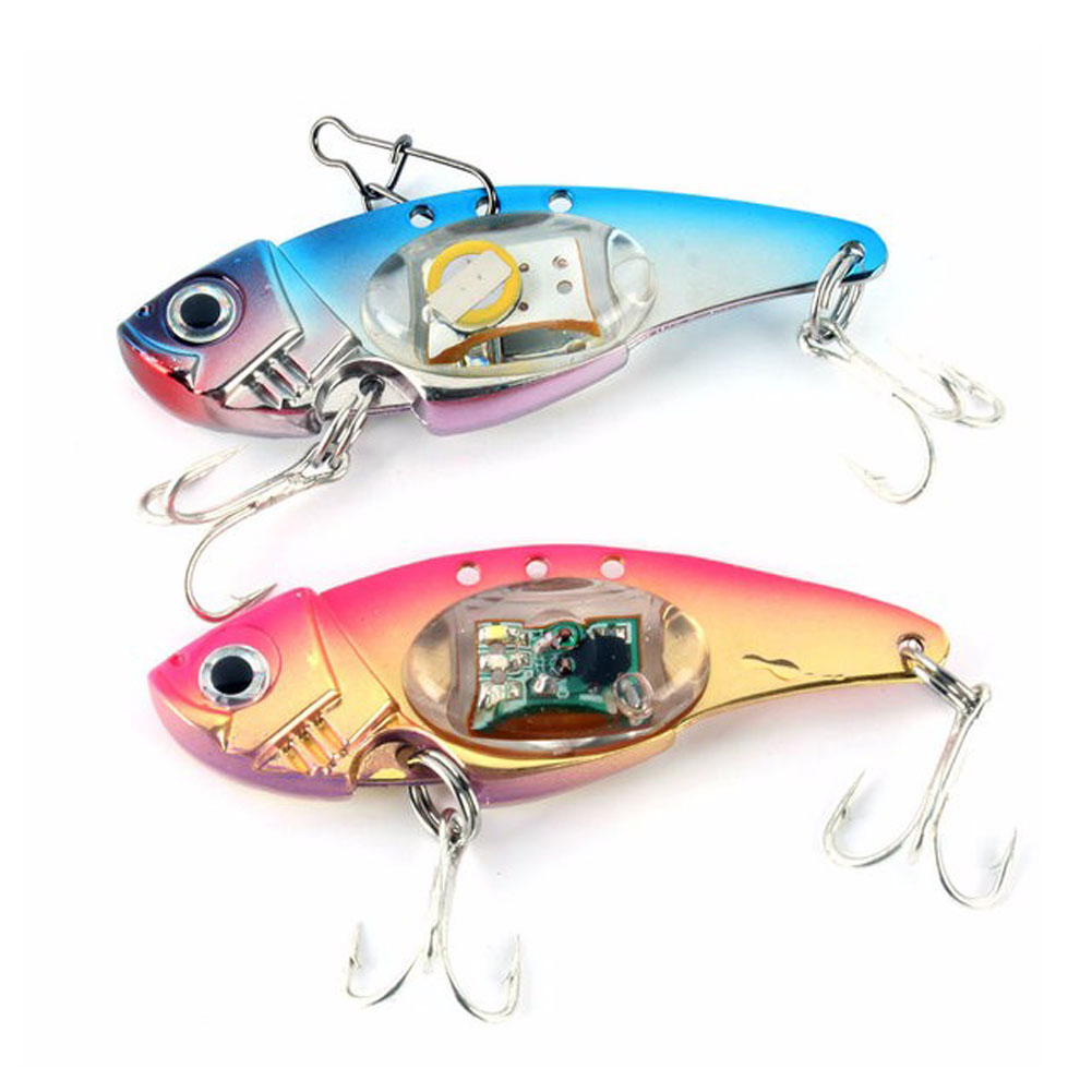 INFOF 6 Pieces LED Light Fishing Lure Treble Hook Electronic Fishing Lamp Bait Tackle Fish Lure Light Flashing Lamp-image-416499240