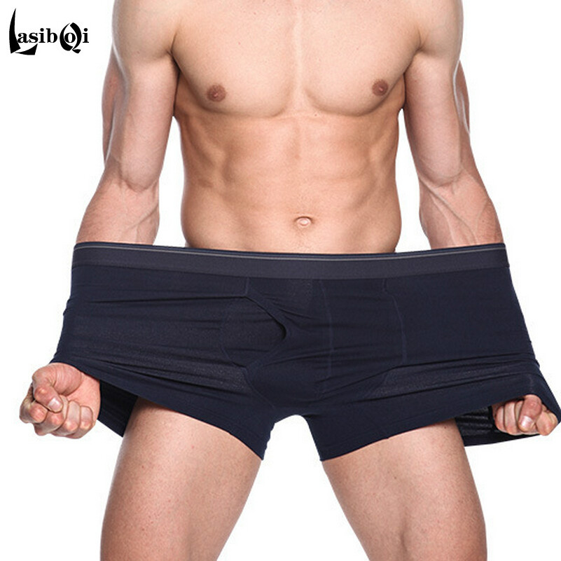 Vente chaude 2017 Mâle Pas Cher Nouvelle Mode Sexy Marque Qualité Coon Culottes Hommes Boxer Shorts Mr Plus Taille Sous-Vêtements Homme Underpant
