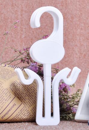 

Wholesale 50pcs multifunctional sandal hook holder Female brassiere Bra underwear hanger shoes fashion cotton-padded shoe plastic hanger