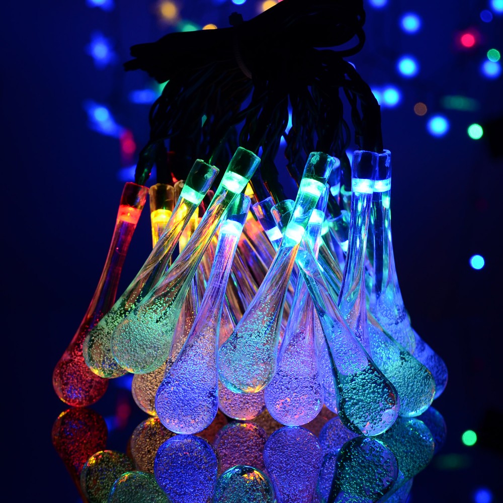 LUCI LED a energia solare stringa IMPERMEABILE BUBBLE GLOBE BALL Giardino Festa Decor