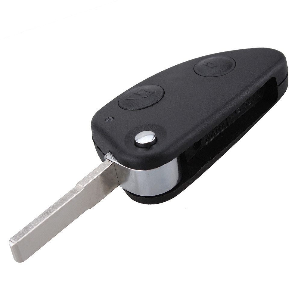 2 Button Flip Fob Folding Car Key Shell Case for Alfa Romeo GT Uncut Blade Car Key Case NO Chip Keyless Entry Remote Key-image-415950694
