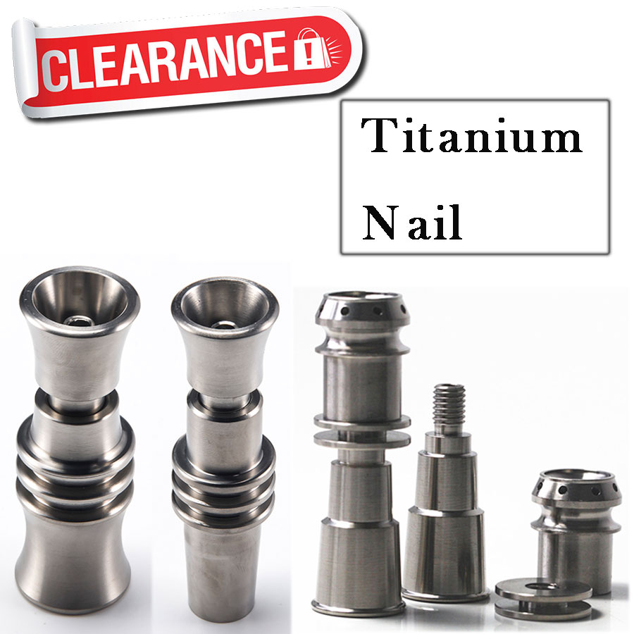 

Titanium Nail Domeless For Oil&Wax Water Pipe Glass Bong Have 10mm 14mm 18mm male female Joint 10 style