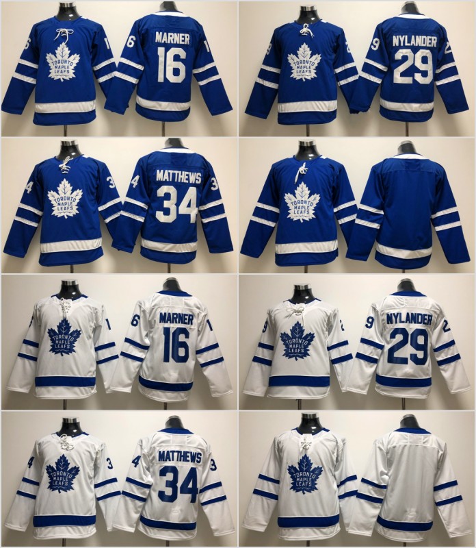 

Youth Kids Toronto Maple Leafs 34 Auston Matthews Jersey 91 John Tavares 29 William Nylander 16 Mitch Marner 31 Frederik Andersen White Blue, As pic