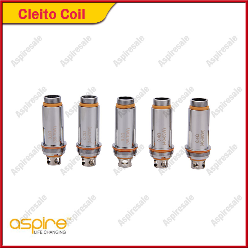 

Authentic Aspire Cleito Coils 0.2ohm 0.4ohm SS316L Replacement Atomizer Heads for Aspire Cleito Atomizer Tank DHL Free