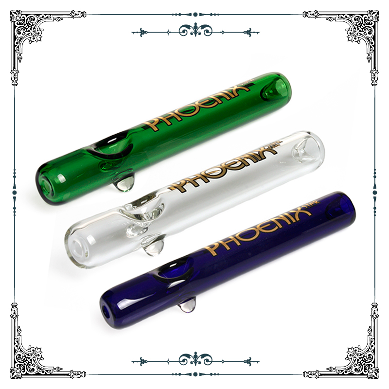 

7 inches Phoenix star glass steamroller tabacco pipes glass tube heady smoking pipes cigarette hand pocket pipes handpipes