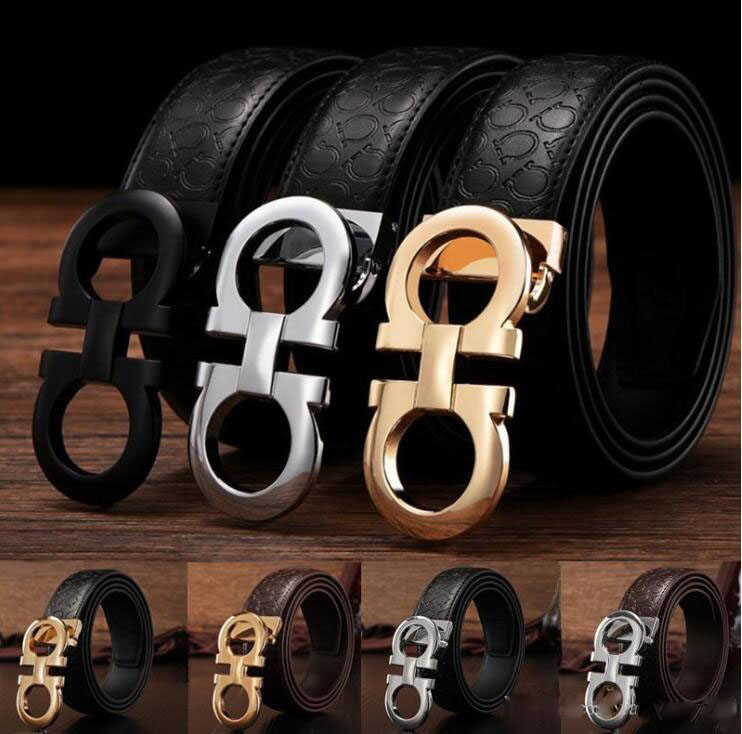 

2018 Hot luxury belts designer belts for men buckle belt male chastity belts top fashion mens leather belt wholesale dropshipping, Black;brown