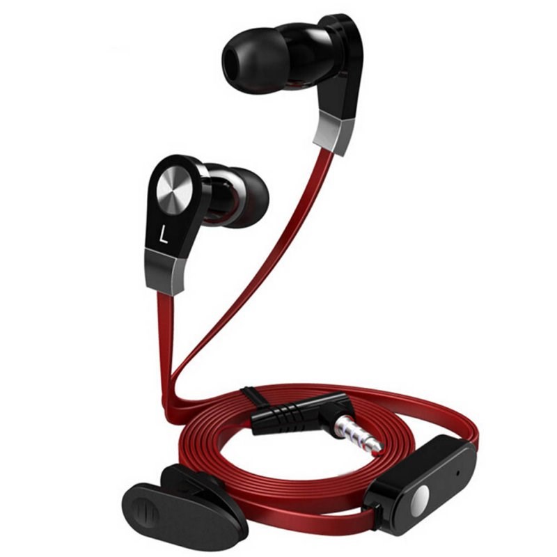 

Langsdom JM02 Tangle-Free Earphone Super Bass Sound 3.5mm In Ear Earphone with Mic Remote Control For iPhone Samsung HTC with Retail Package