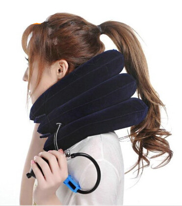 

Velvet Neck Traction Soft Comfort Brace Device Unit For Head Back Shoulder Neck Pain Health Care Use a time Ease pain Durable