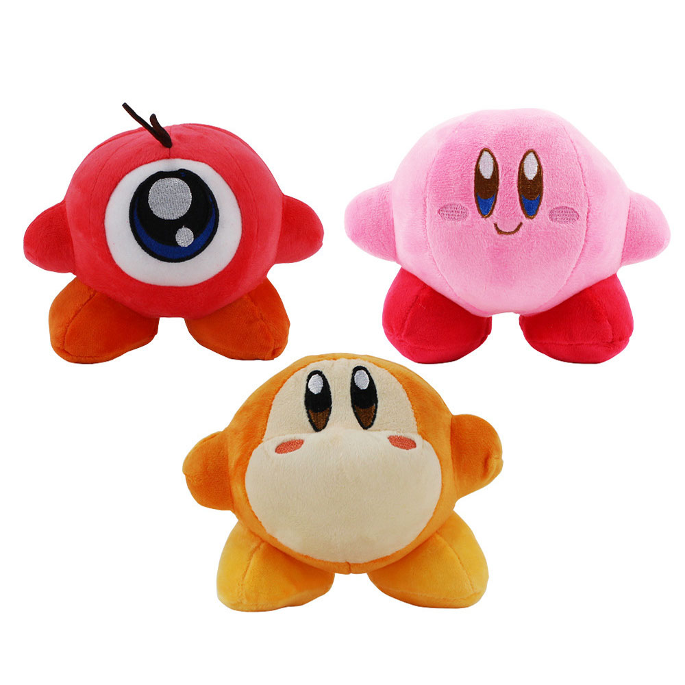 

High Quality 100% Cotton 3 Style 5.5 inches  Kirby Plush Toy For Child Holiday Gifts Wholesale